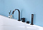 Смеситель для ванны Abber Wasserfall AF8613B чёрный матовый