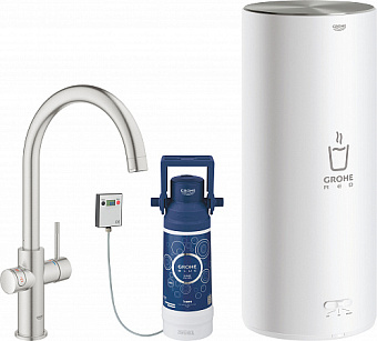Смеситель для кухни GROHE Red II Duo 30079DC1 высокий излив нержавеющая сталь