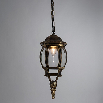 Светильник фасадный Arte Lamp ATLANTA A1045SO-1BN 75Вт IP23 E27 золотой/чёрный