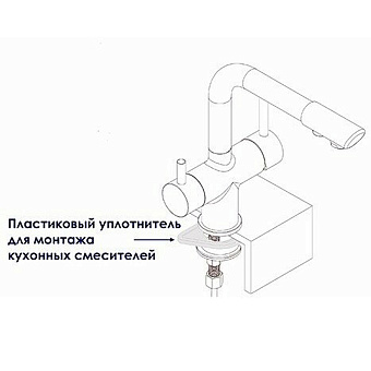 Смеситель для кухни WASSERKRAFT Wern 4207 поворотный излив никель