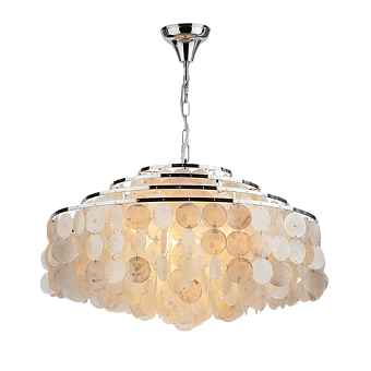 Люстра потолочная Eurosvet Sandra 3535/6 хром/перламутр 40Вт 6 лампочек E27