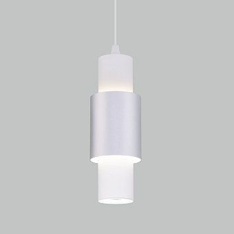 Светильник подвесной Eurosvet Bento 50204/1 LED белый/матовое серебро 13Вт LED