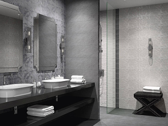 Бордюр KERAMA MARAZZI SPA031R серый темный обрезной 30х2,5см 0,203кв.м.