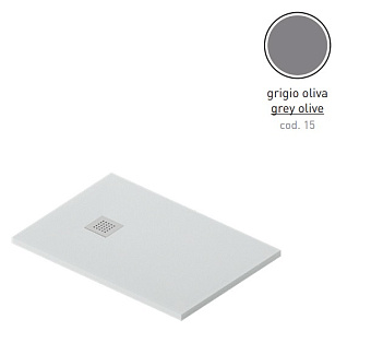 Душевой поддон ArtCeram Lapis PDR024 15 00 100х80см