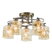 Светильник потолочный Eurosvet Brice 30158/5 античная бронза 40Вт E27