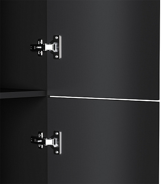 Пенал подвесной AM-PM GEM M90CHR0306BM 32х30х163см чёрный