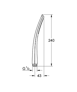 Ручной душ GROHE Sena Stick 28034000 хром