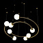 Светильник подвесной Loft It Infinite 10155/800 Gold 320Вт G9