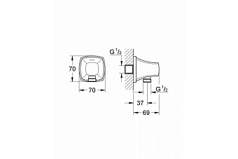 Шланговое подключение GROHE 27970IG0
