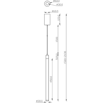 Светильник подвесной Maytoni Ray P022PL-L10MG3K 10Вт LED