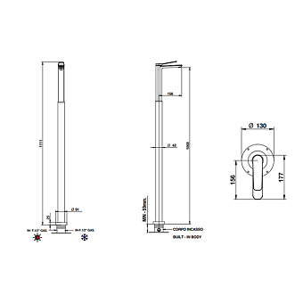 Смеситель для раковины Bongio GIO2 80533CRPREU хром