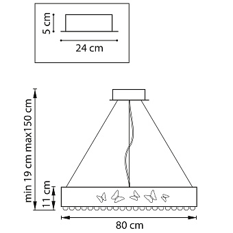 Люстра подвесная Lightstar Faraone 701181 78Вт 1 лампочек LED