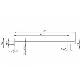Держатель для душа Paini 50PZ745QQ30 чёрный (матовый)