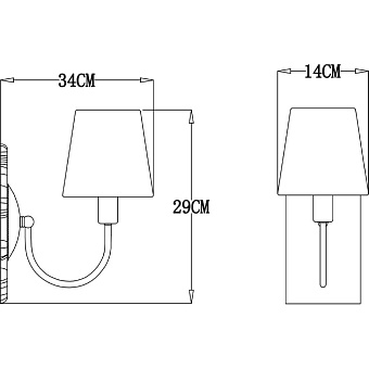 Светильник настенный Arte Lamp GRACIE A7301AP-1PB 40Вт E27