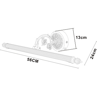 Светильник настенный Arte Lamp BARI A6708AP-1AB 8Вт LED