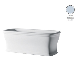 Ванна каменная ArtCeram Neo ACW003 65 180х85см отдельностоящая