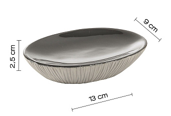 Мыльница Gedy Naomi NO11(08) серый