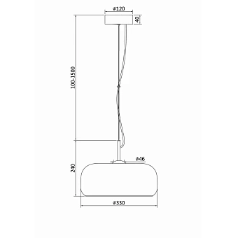 Светильник подвесной Maytoni Madmen MOD127PL-L6AM 6Вт LED