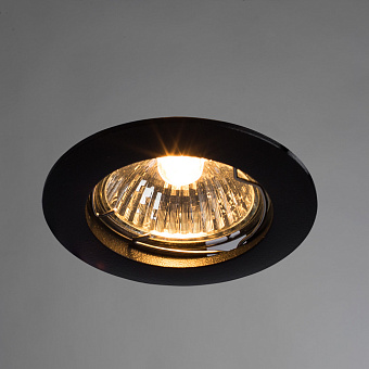 Светильник точечный встраиваемый Arte Lamp Basic A2103PL-1BK 50Вт GU10