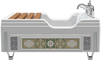 Ванна акриловая RADOMIR Тахрат 1-01-0-0-1-166 120х80см пристенная