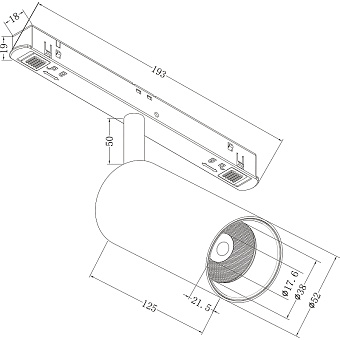 Магнитный трековый светильник Maytoni Focus LED TR032-4-12W3K-W-DS-B 12Вт LED чёрный