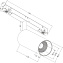 Магнитный трековый светильник Maytoni Focus LED TR032-4-12W3K-W-DS-B 12Вт LED чёрный