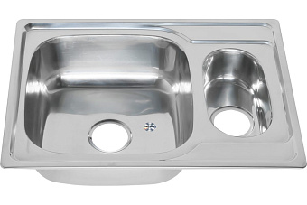 Мойка кухонная MELANA 6950 227S t (*10) 69х50см хром