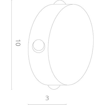 Светильник настенный Arte Lamp TAMBURELLO A1525AP-1WH 4Вт LED