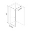 Душевая перегородка Walk In, матовый белый, 80x195, Slide, IDDIS, SLI8WS8i23