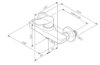Смеситель для душа AM-PM X-Joy F85A20000 хром