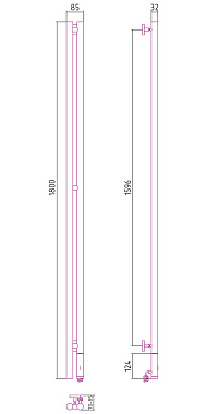 Полотенцесушитель СУНЕРЖА Нюанс 00-0543-1853 хром