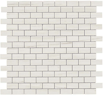 Керамическая мозаика Atlas Concord Италия MARVEL STONE AS31 Bianco Dolomite Mosaico Lappato Burattato 29,8х29,8см 0,54кв.м.