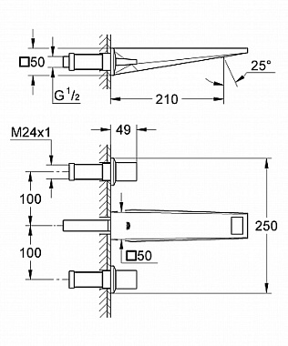Смеситель для раковины GROHE Allure Brilliant 20348000 хром