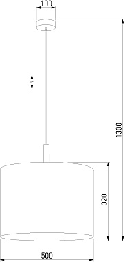 Светильник подвесной TK Lighting Deva 4109 60Вт E27