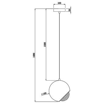 Светильник подвесной Maytoni Akis P065PL-L7B3K 7Вт LED