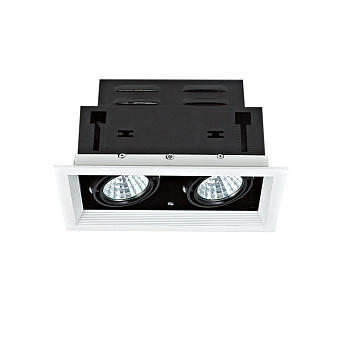 Светильник точечный встраиваемый Lucia Tucci OPZIONE 536.2-5W*2-WT/BK 10Вт LED