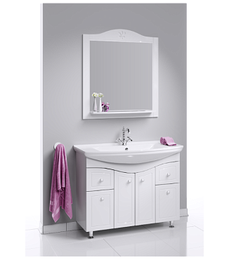 Тумба с раковиной AQWELLA Franchesca FR0110 49,5х105,5х87,2см