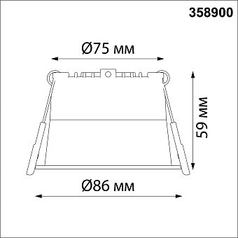 Светильник точечный встраиваемый Novotech TRAN 358900 9Вт LED