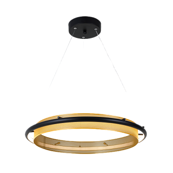 Светильник подвесной Eurosvet Imperio 90241/1 черный/ золото Smart 53Вт LED