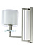 Бра CRYSTAL LUX NICOLAS NICOLAS AP1 NICKEL/WHITE 60Вт E14