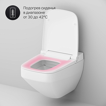Унитаз подвесной AM-PM Inspire 2.0 CCC50A1700SC безободковый с микролифтом