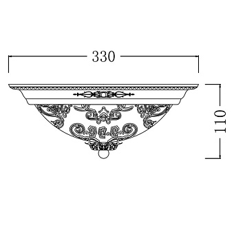Светильник потолочный Maytoni Diametrik C907-CL-02-W 40Вт E14