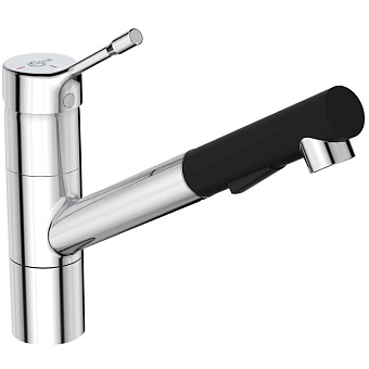 Смеситель для кухни IDEAL STANDARD CERALOOK BC297GN выдвижной излив Серебряный Шторм