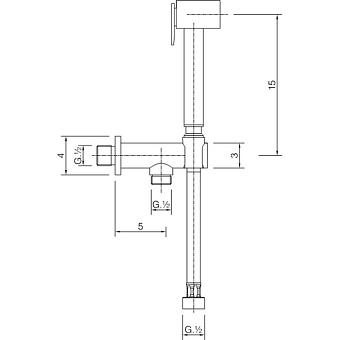 Гигиенический душ Cisal Shower CU00791024 золото
