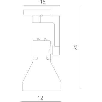 Трековый светильник Arte Lamp NIDO A5108PL-1BK 60Вт E27 чёрный для однофазного трека