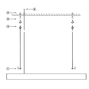 Светильник подвесной Maytoni Vinder P051PL-L40B4K 40Вт LED