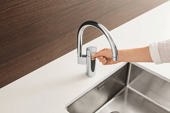 Смеситель для кухни GROHE Eurosmart 33202002 высокий излив хром