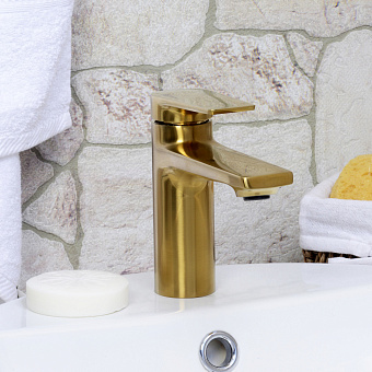 Смеситель для раковины WASSERKRAFT Aisch 5503 золото