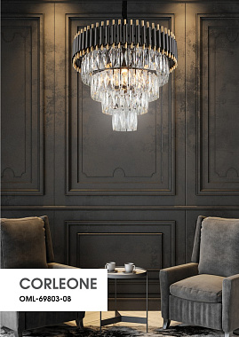 Люстра подвесная Omnilux Corleone OML-69803-08 320Вт 8 лампочек E14