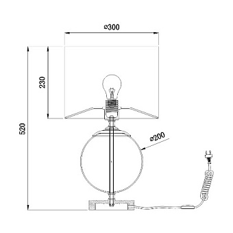 Настольная лампа Maytoni Lowell Z533TL-01N 40Вт E27